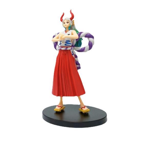 

19cm Yamato Figure with Base Daughter of Kaidou PVC Model Figurine Ornament Collectible Japan Anime One Piece Figure Model Toy Car Decoration красный