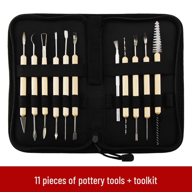 Zestaw narzędzi do rzeźbienia w glinie—Glinka olejowa, plastikowe nożyki do figurek DIY z gliny polimerowej i rzeźbienia w ceramice