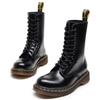 Tooling boots women's hole British style short boots men's and women's leather boots round head trend locomotive shoes