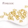 5/10PCS 925 Sterling Silver Spring Ring Clasps For Jewelry Making DIY 18K Gold Plated Necklace Clasp Connectors Accessories