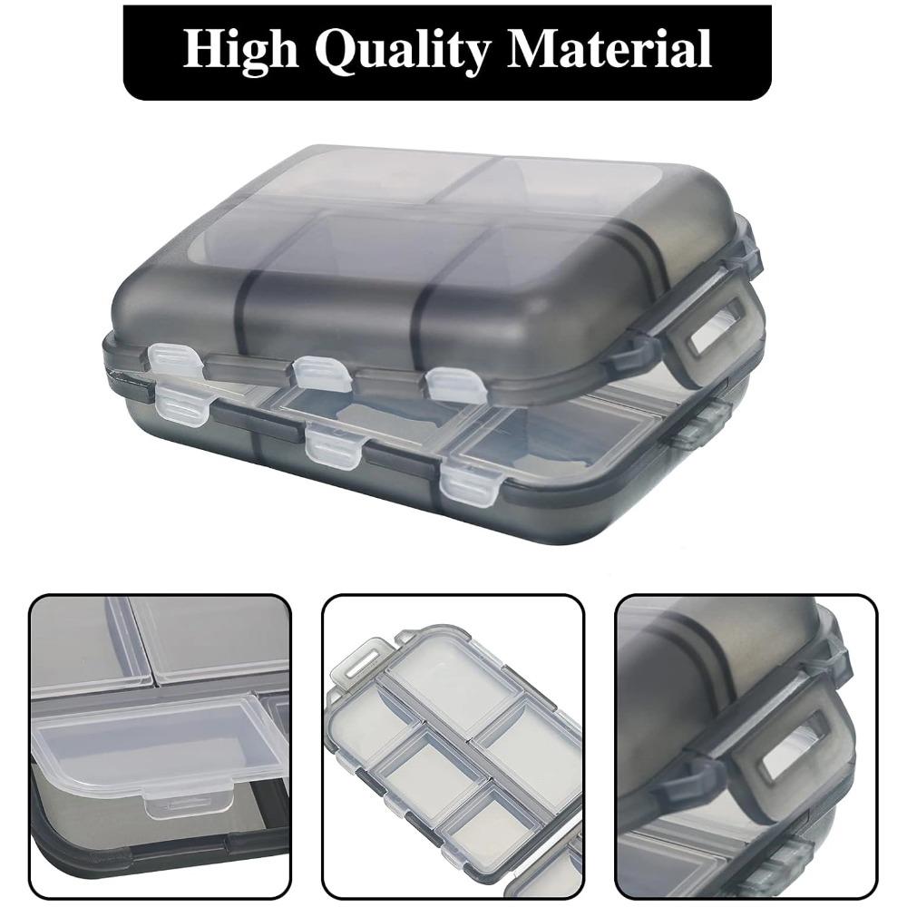 New Hot Premuim Portable 10 Grids Pill Cases Small Organizer Box Weekly Travel Pill Case Container for Vitamin Fish Oil Daily