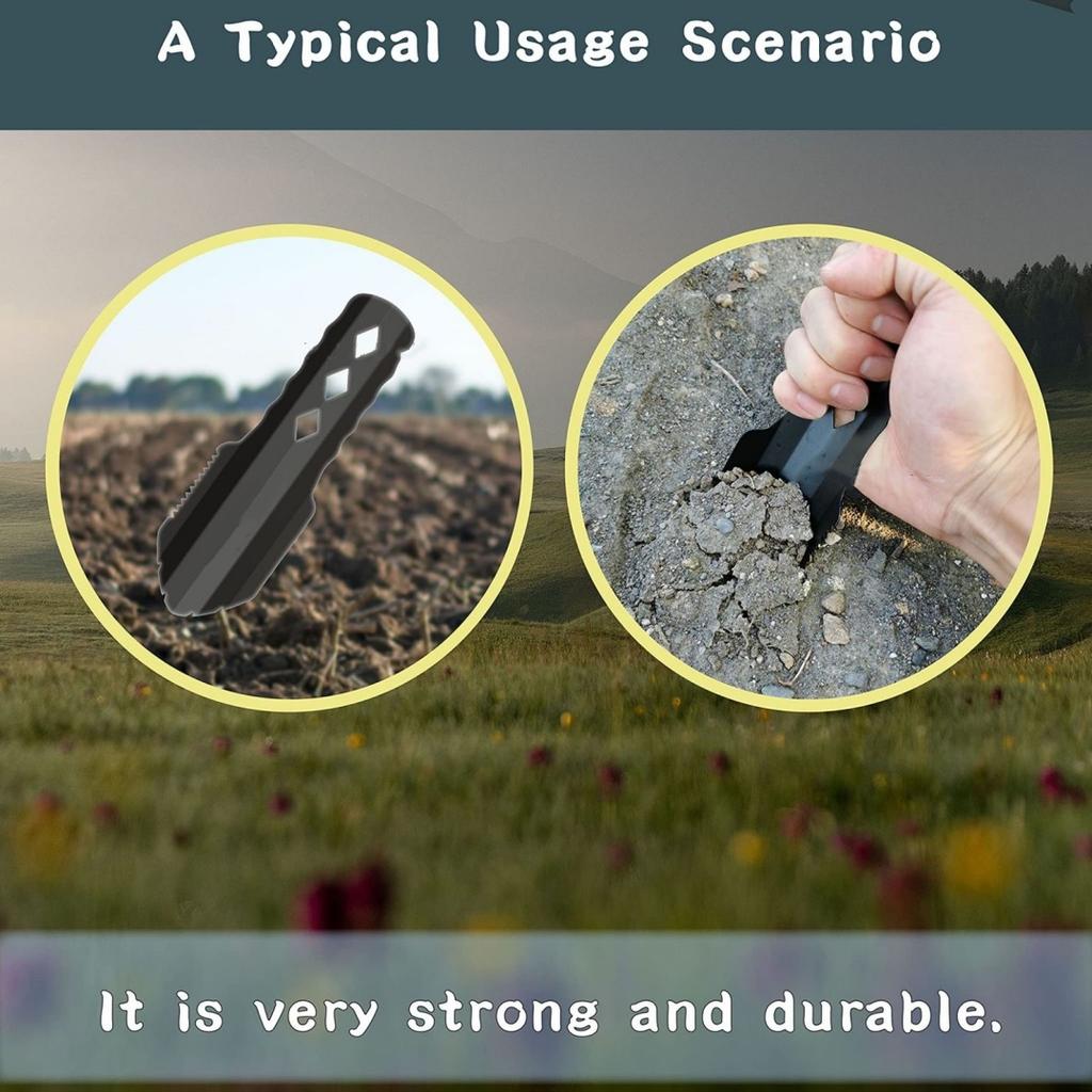 Ultralight Backpacking Trowel Shovel Small Potty Multitool Handle Design Essential Survival for Hiking Camping and Survival
