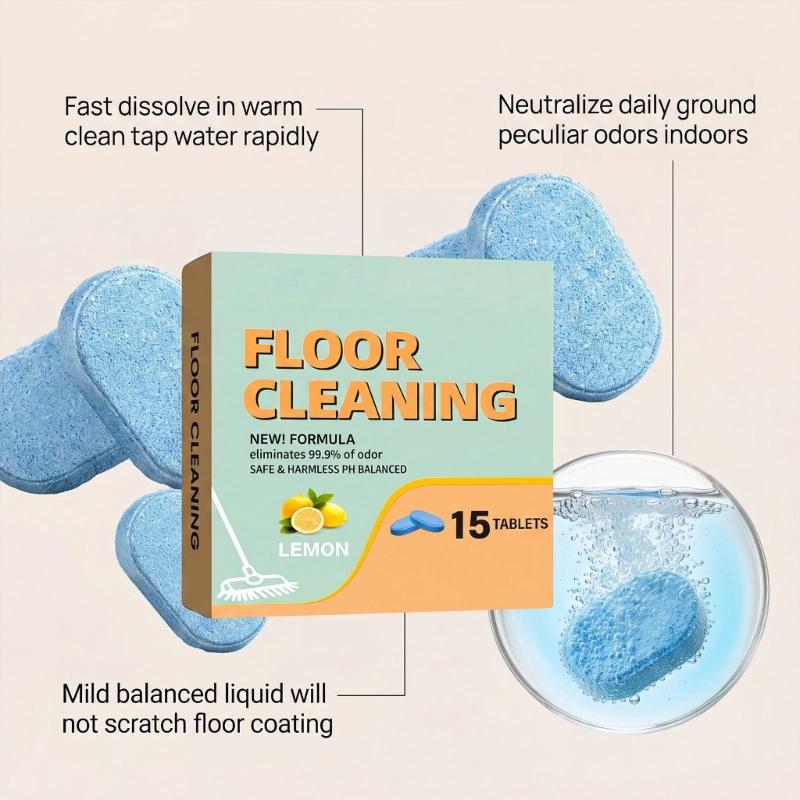 Cleaning Portion Floor Cleaning Product for Bedroom, Kitchen and Living Area Washing In Routine Household Use Daily
