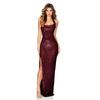Halter Split Dress Sequins Temperament High Fashion Women