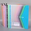 Durable Plastic Expanding Envelopes 11-Hole File Pocket, Assorted Colors Large Capacity Document Professional Planner Divider Pockets Holders,