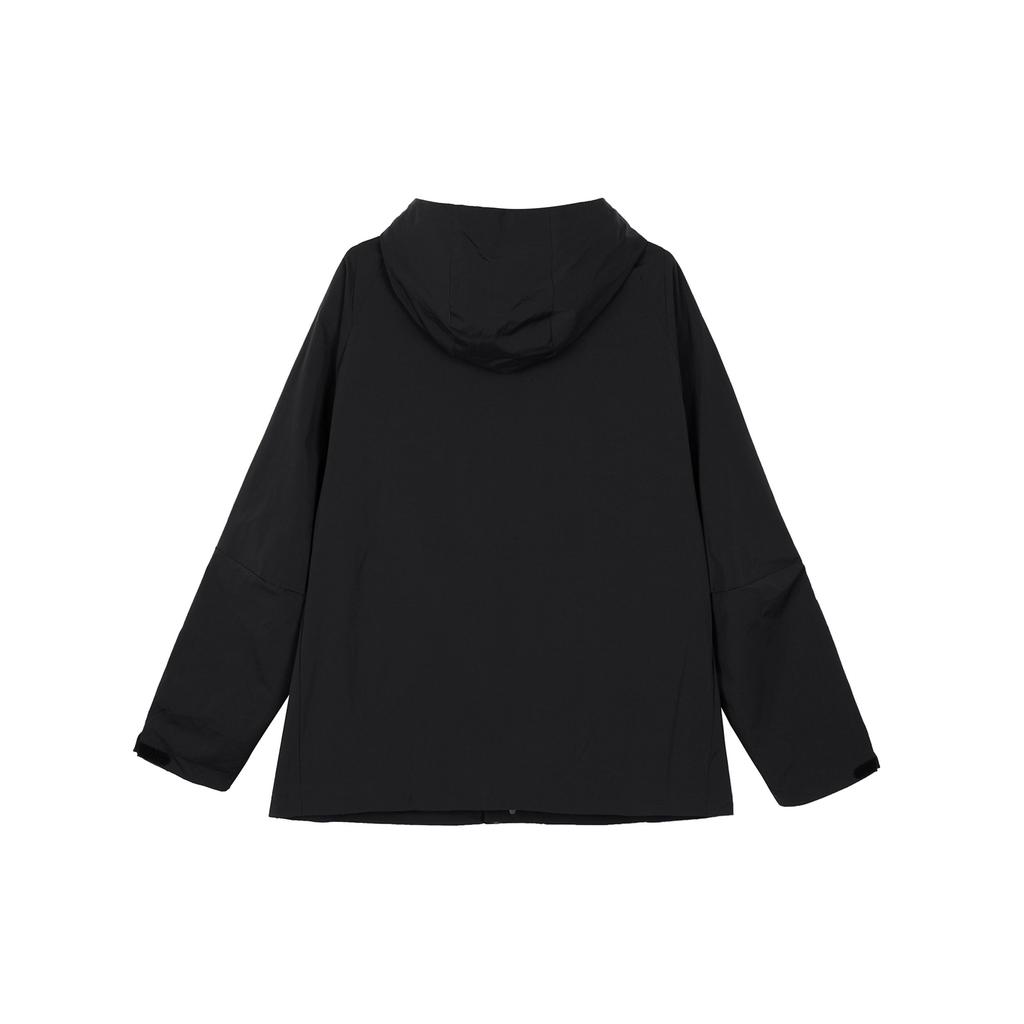 Adidas Solid Color Hooded Sports Jacket Men Jackets Black IZ1592