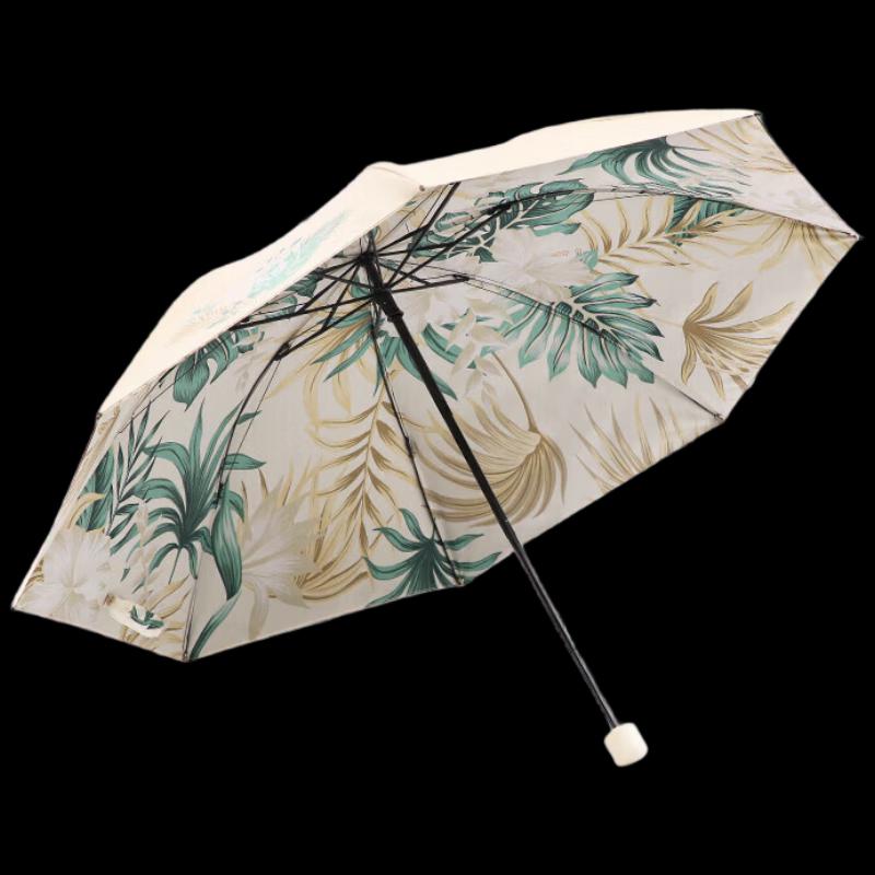 Paradise Black Glue Portable Folding Sun/Rain Umbrella