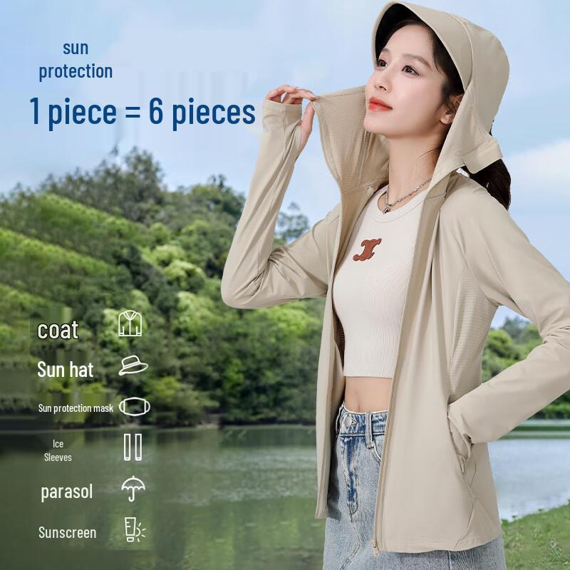 XIN SHENG XIANG Unisex Loose Fit Sun Protection Jacket