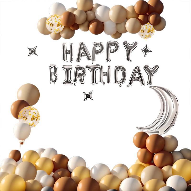 Boys Scene Arrangement Background Wall High-End Set Set Girls Birthday Balloon Party Decorations