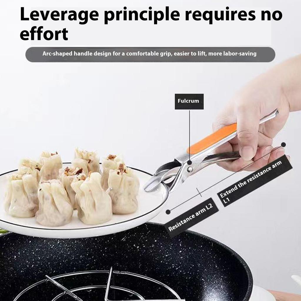 Heat Resistant Stainless Steel Kitchen Tongs With Silicone Nonslip Grip For Hot Pots Pans Outdoor Cooking And Camping