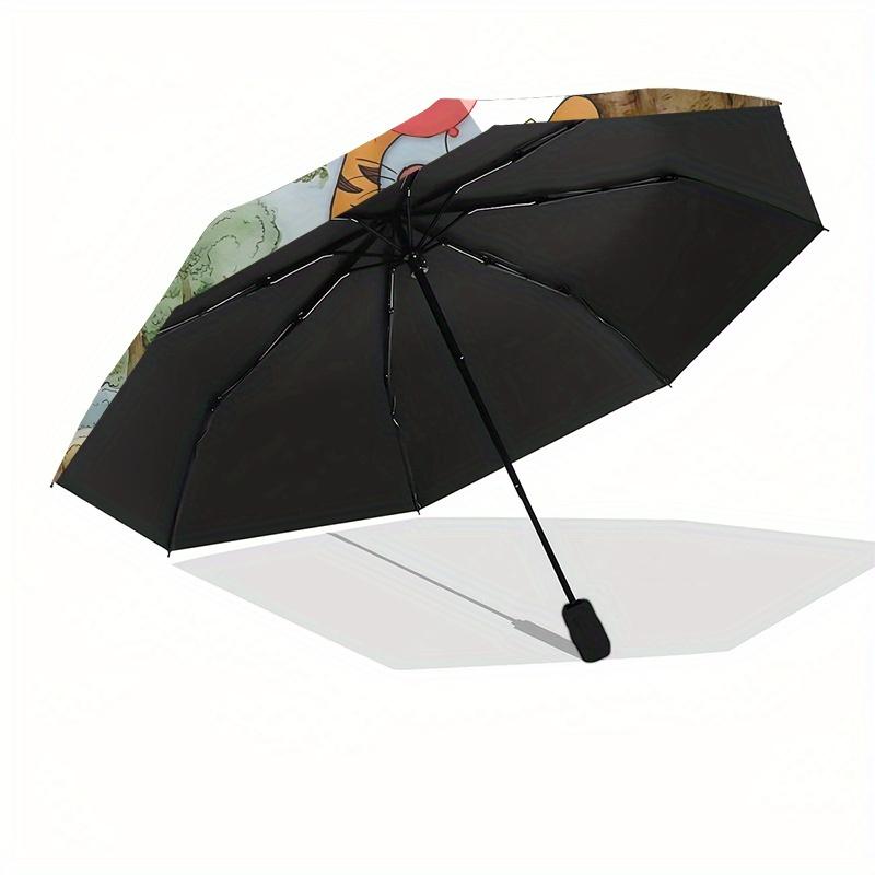 Tigger, Balloon Automatic Opening and Closing Umbrella, Compact Travel Umbrella, Lightweight and Portable, Suitable for Beach Commuting Busi