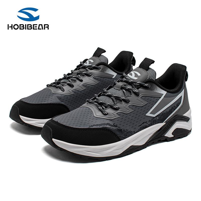 

HOBIBEAR Men s Wide Toe Fashion Sneakers for Spring & Autumn 45 серый