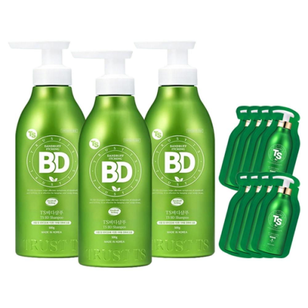 Шампунь Ts Ts Bd 500 г x 3 + Пакетик шампуня Ts 6 г x 8 none