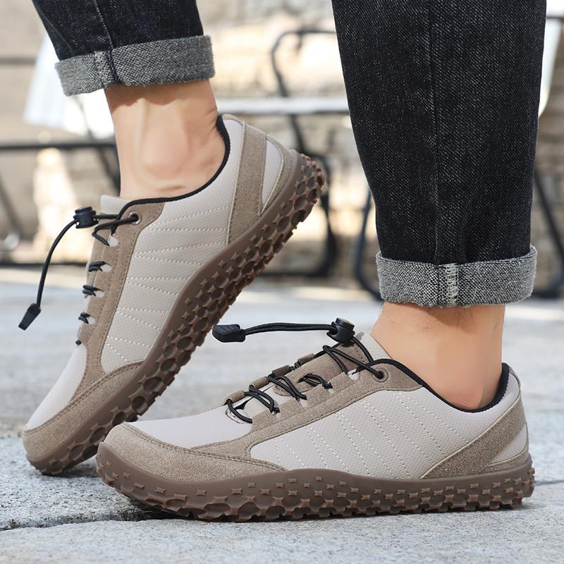 Fashion Unisex Wide Toe Sneakers Outdoor Travel Breathable Shoes Comfortable Lace Up Walking Sneakers Hiking Shoes Portable Plus Size 48