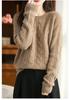 French Retro 100% Pure Wool Cable Knit Loose Women's Sweater