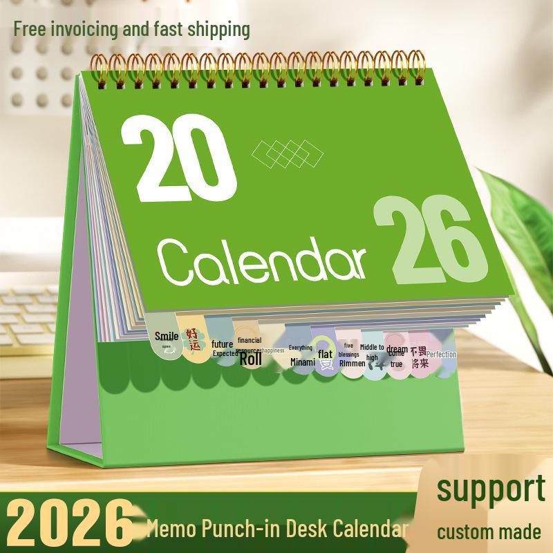 2026 Desktop Custom Memo Calendar - Creative Enterprise Edition with Logo Imprint