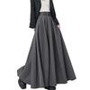 Pleated Skirt for Flared Long High Maxi Korean Everyday Women, Bottoms, A-line, Skirt, Length, Waist, Skirt, Style, Uniform, Work, School, Wear,