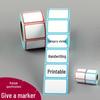Waterproof Self-Adhesive Small Label Stickers with Colored Border for Marking
