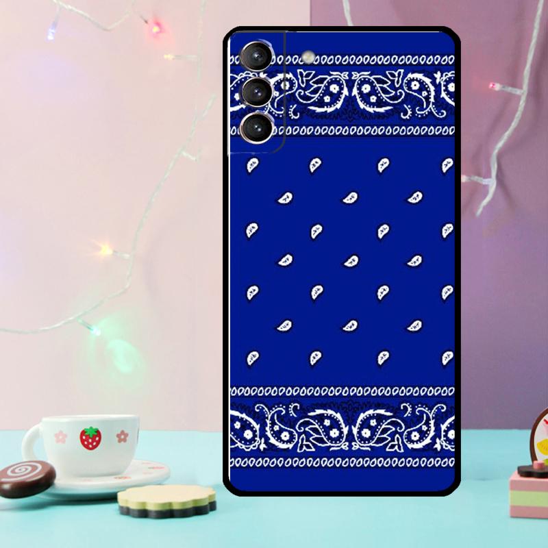 Royal Bandana Paisley Phone Case For Samsung Galaxy S24 Ultra S20 S21 S22 S23 S25 Ultra S9 S10 Plus S24 FE Cover