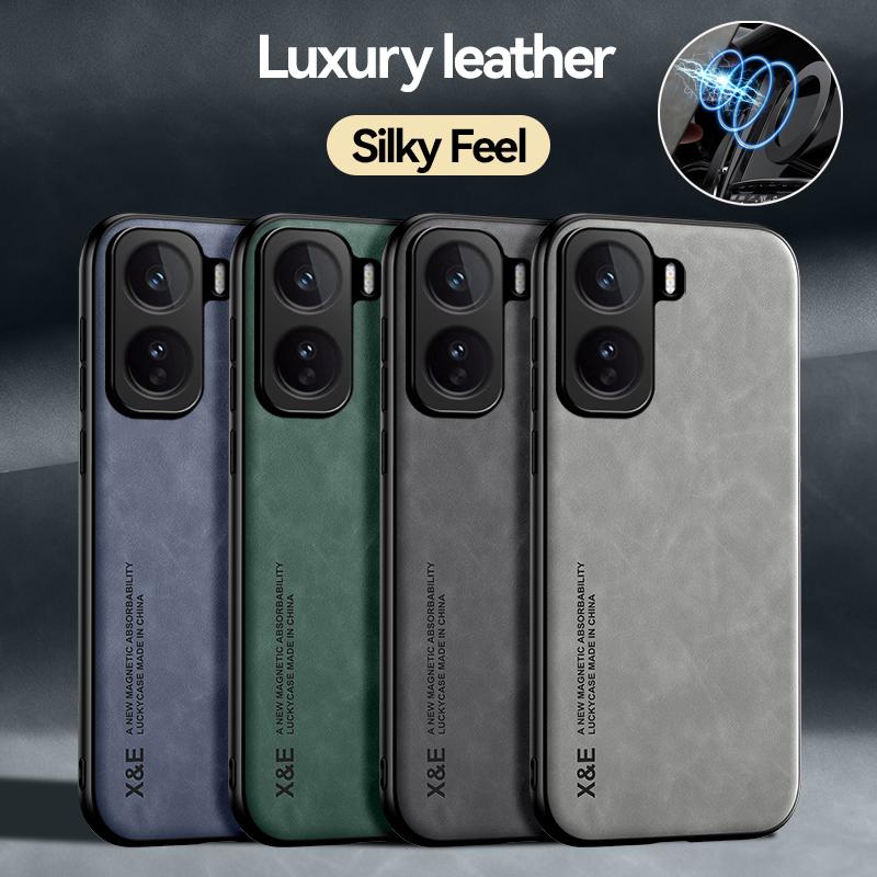 EUCAGR Luxe PU Leer Magnetische Schokbestendige Achterkant Case Voor VIVO iQOO Neo 11 Met Metalen Plaat Telefoonhoesje Voor VIVO iQOO Neo11