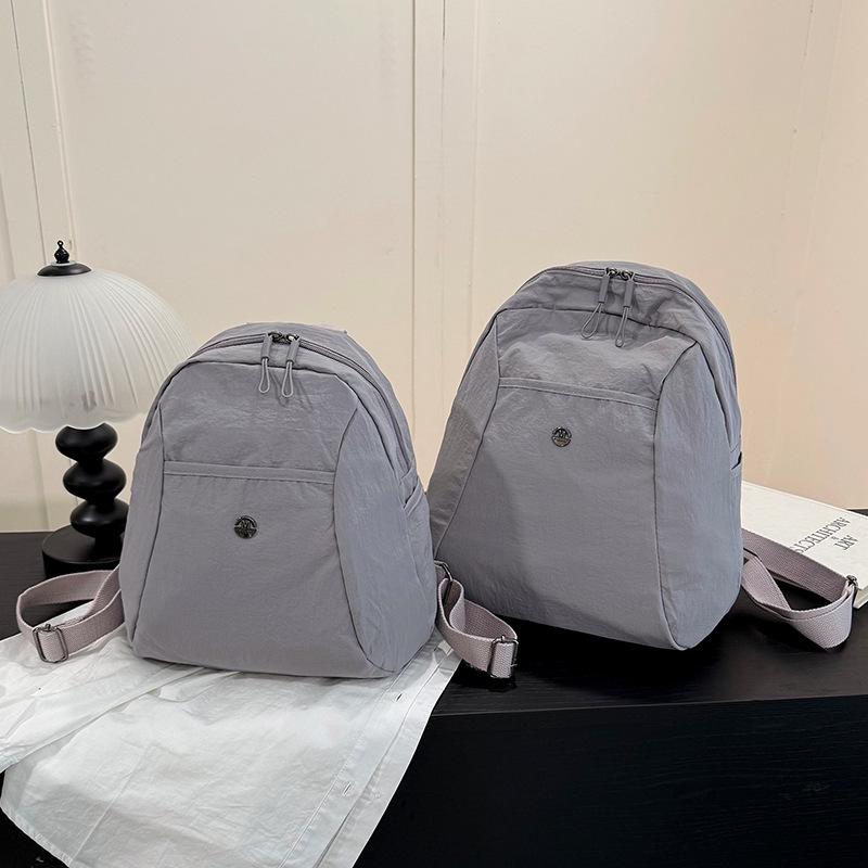 Schoolbag1011 New Backpack Women's Fashion Lightweight Large-capacity Schoolbag Versatile Nylon Cloth Travel Commuter Backpack