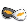 1Pcs 3D Metal Auto Door Shield Emblem Car Body Badge Sticker Styling For Chevrolet Cruze Equinox Captiva Trax Malibu Tahoe Impala Sonic