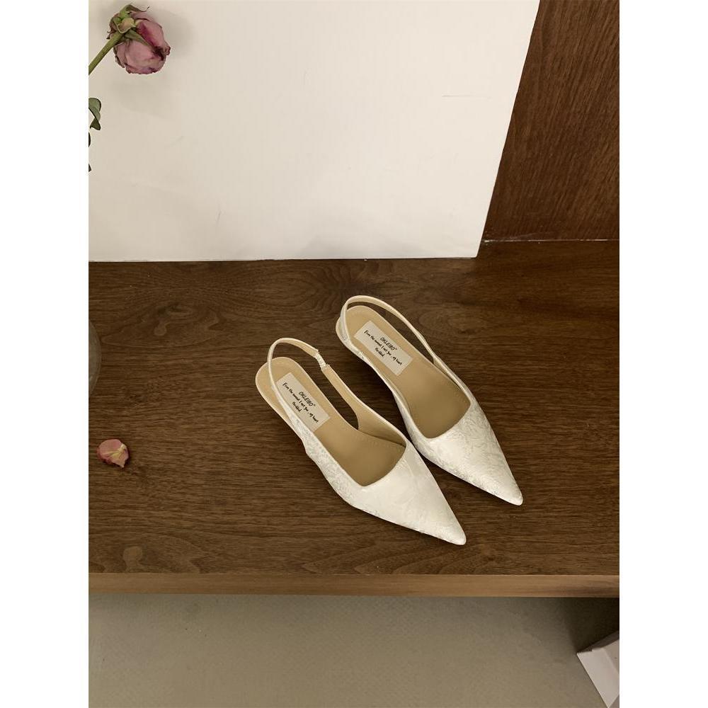 New Chinese bag head fashion sandals women's outer wear 2025 summer new thin heel empty Mary Jane shoes women's sandals