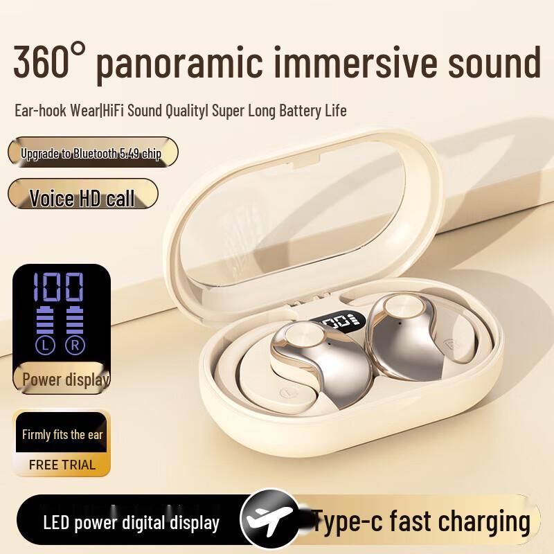 Saiweiou OWS Open-Ear Wireless Bluetooth Sport Headphones