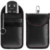 Faraday Pouch for Car Keys, Carbon Fiber RFID/WiFi/GPS Signal Blocking Holder Anti-Tracking Case, Anti-Theft Key Fob Protector Portable Security