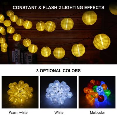 6,5 meter/21,3 Ft 30 LEDs Solar Powered Energie Fee String Laterne Licht Rasen Lampe mit Konstante