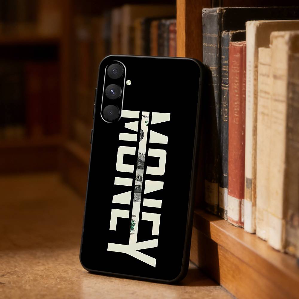 Money Talks Phone Case For Samsung S26,S25,S24,S23,S22,S21,Ultra,Plus,FE Black Soft Cover