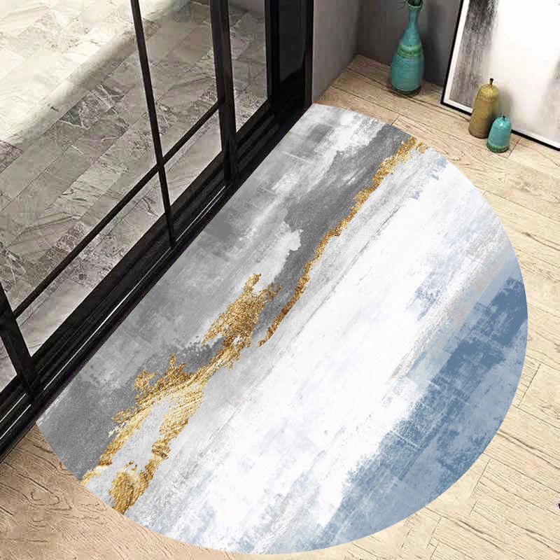 Semi Circular Floor Mat Entrance Door Mat Nordic Minimalist Entrance Carpet Bathroom Anti Slip Mat