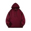 2025 Unisex Solid Color Hooded Sweatshirt - Comfortable Loose Drop Shoulder Style
