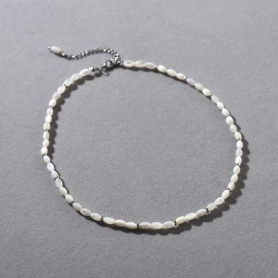 Simple And Fashionable Commute Must Enter Irregular Design Horseshoe Luo Beaded Collarbone Chain Temperament Versatile Necklace