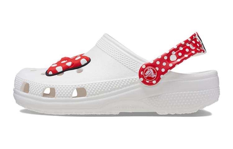 Crocs Comfortable Slip Resistant Abrasion Resistant Children s Sandals White Kids  208710-119 19-20