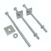 Industrial Through-Wall Galvanized Hex Bolt Sets