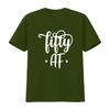 Fifty Af Funny 50Th Birthday T Shirt For Mom Sister Aunt 50 Fabulous Party Favors Decorations Black vintage Washed Versatile