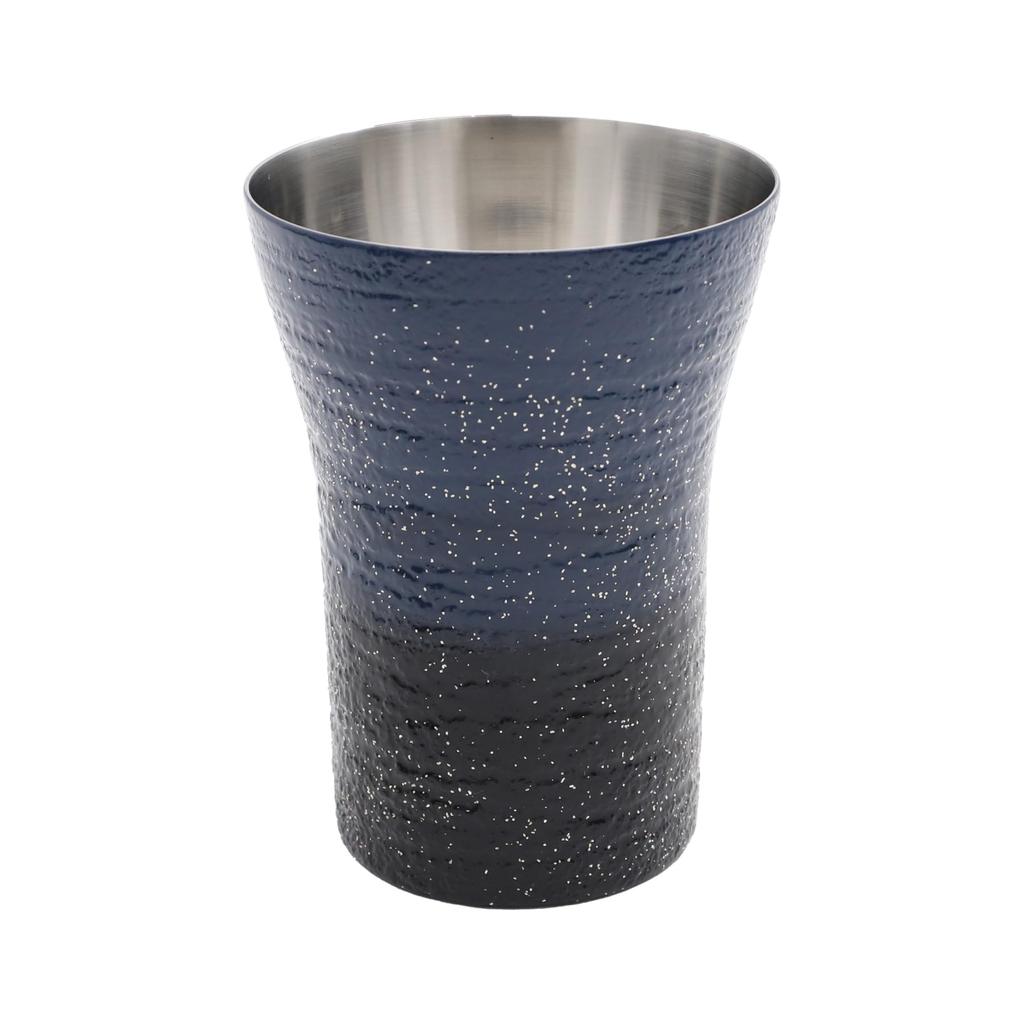 Kasyou Studio Kasyou Kobo Lacquer Keyaki Small Tumbler, Beauty, Blue,