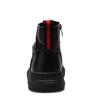 Men Chelsea Boots Slip-on Waterproof Ankle Boots Retro Black Men Fashion Boots Motorcycle Shoes Plus Size 44
