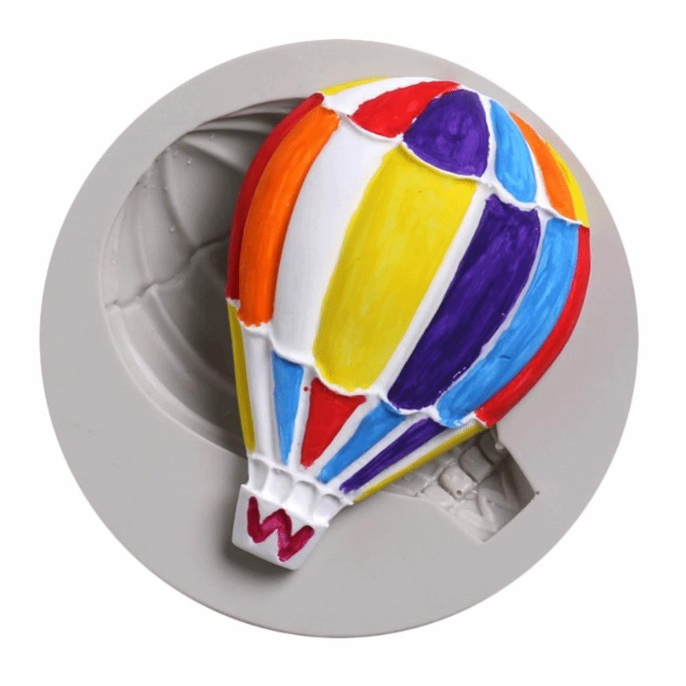 3PCS Silicone Hot Air Balloon Mold Multi-Cavity Chocolate Candy Mold Resin Fondant Polymer Clay