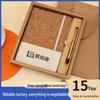 A5 Eco-friendly Cork Patchwork Diary with Custom Logo & Strap