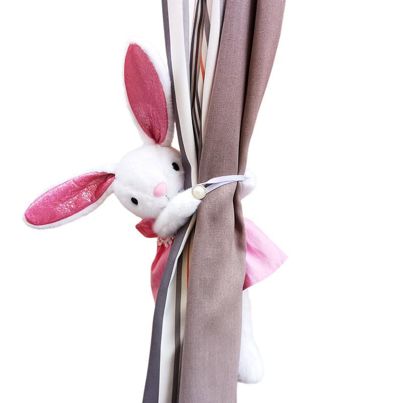 Bella Wear Dress Rabbit Curtain Tieback Animal Doll Toy Childrens Room Decor