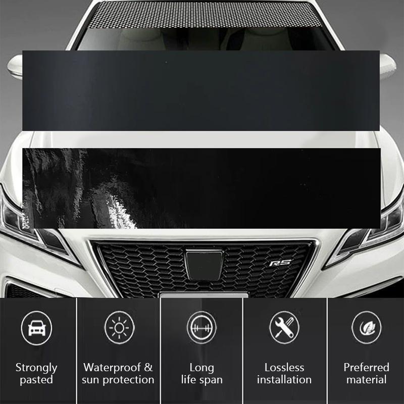 SEAMETAL Car Front Windshield Transparent Stickers Front Rear Gear Decorative Sunshade Decals Stickers Car Decorative Stickers