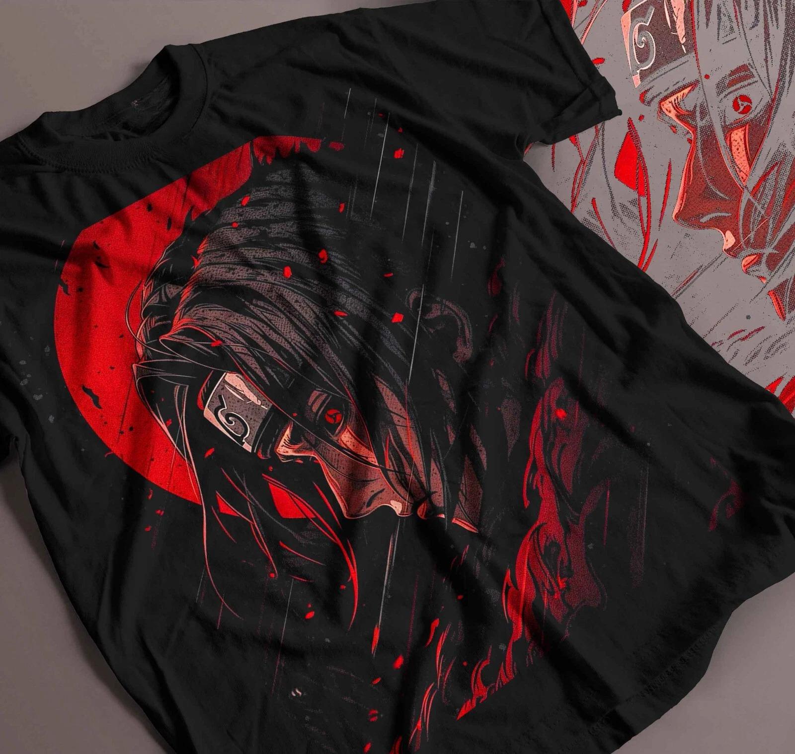 

American Retro Ferret Uchiba T-shirt Naruto Men s T-shirt 2025 Summer New Retro Men s and Women s Streetwear 4XL