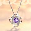 Four-leaf Clover Necklace for Women, Simple Student Collarbone Chain Necklace
