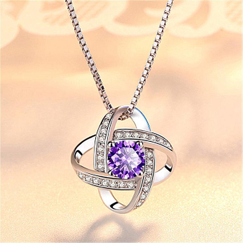 Four-leaf Clover Necklace for Women, Simple Student Collarbone Chain Necklace