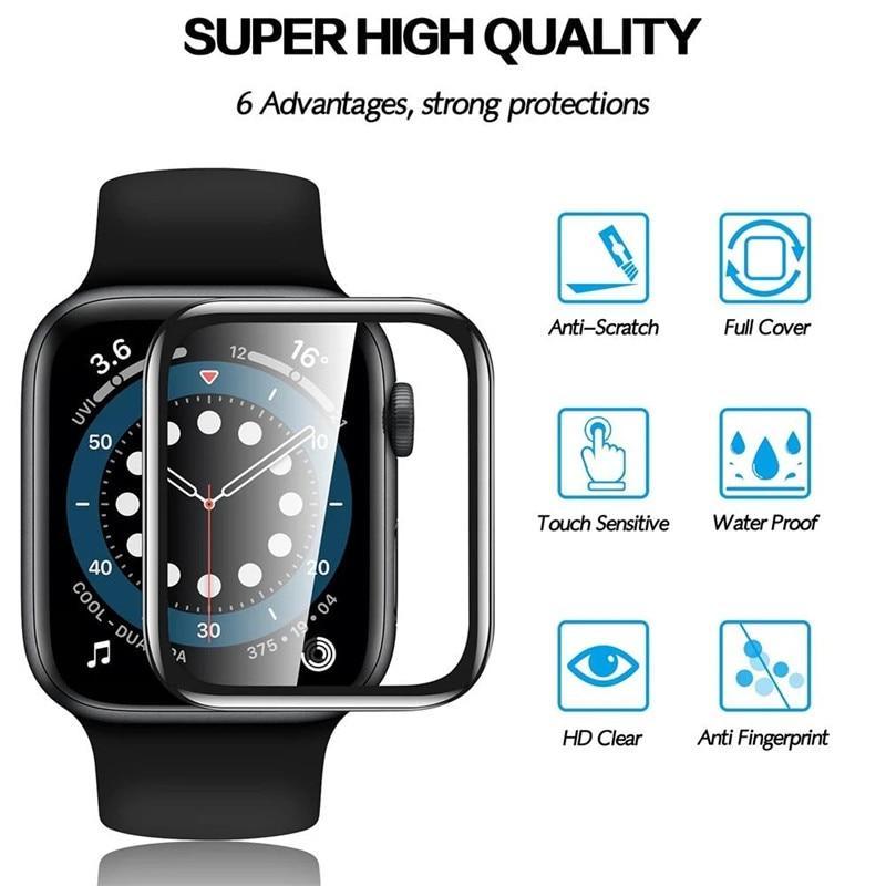 5PCS 3D Screen Protector Film Accessories For Apple Watch Ultra 3 2 49mm S11-10 46-42mm for Iwatch SE 7 SE1-9 38-45mm Not Glass