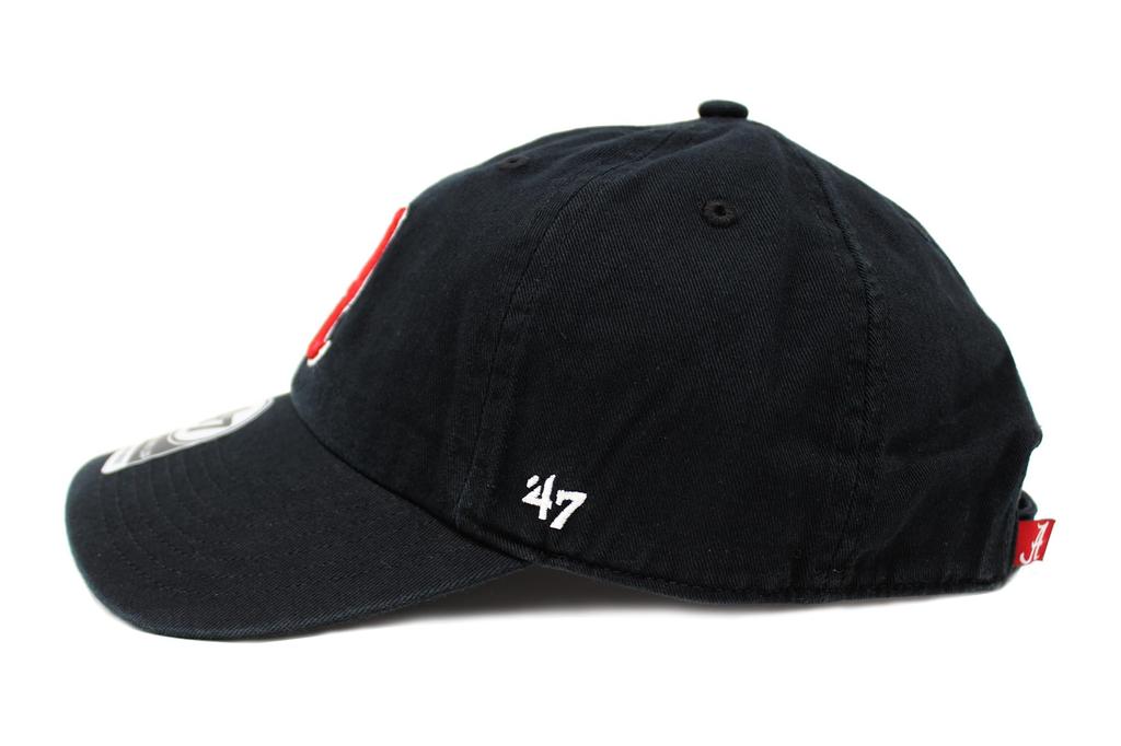 Seven Cap 47 CLEAN UP University of Alabama Crimson Tide NCAA College BLACK [Forty Brand]