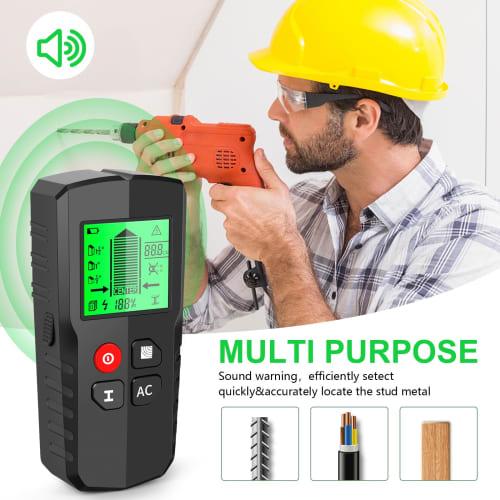 Shkalacar Stud Detector, Stud Detector, Wall Scanner, 5-in-1 Electronic Stud Detector with HD LCD Display for Wood and AC Power Detection