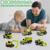 YongnKids Toy Car Construction Alloy Construction Miniature Car Metal Model Popular and Durable for Indoor Sand Green 6-Piece Set, Vehicles,